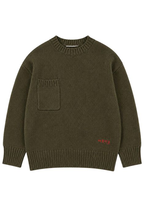 Maglione bambino verde in misto lana Manuel Ritz | 4444VERDE